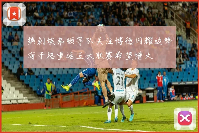 热刺埃弗顿等队关注博德闪耀边锋海于格重返五大联赛希望增大