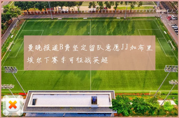 曼晚报道B费坚定留队意愿JJ加布里埃尔下赛季可征战英超