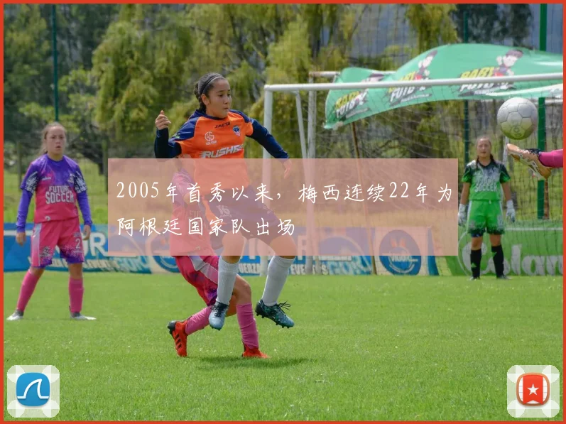 2005年首秀以来，梅西连续22年为阿根廷国家队出场